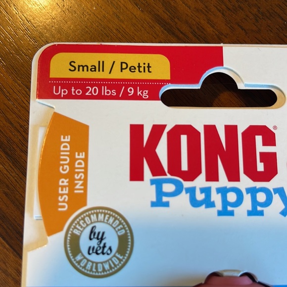 NWT KONG PUPPY RUBBER DOG TREAT TOY - PINK SIZE SMALL (UP TO 20 LBS) - Picture 3 of 5